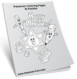 Passover coloring pages, dot-to-dot, word search puzzles